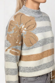 Strickpullover gestreift