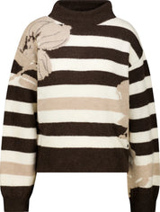 Strickpullover gestreift