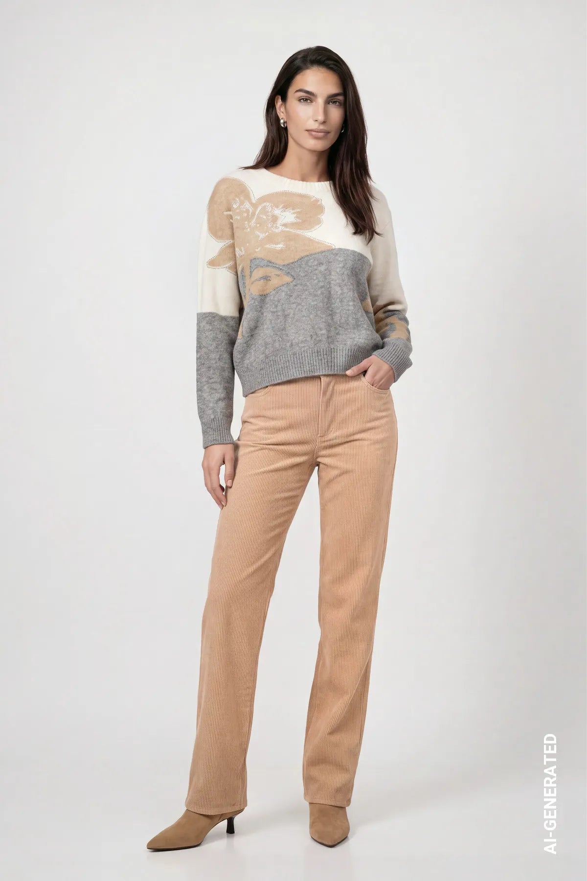 Cordhose Wide Leg