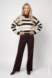 Strickpullover gestreift