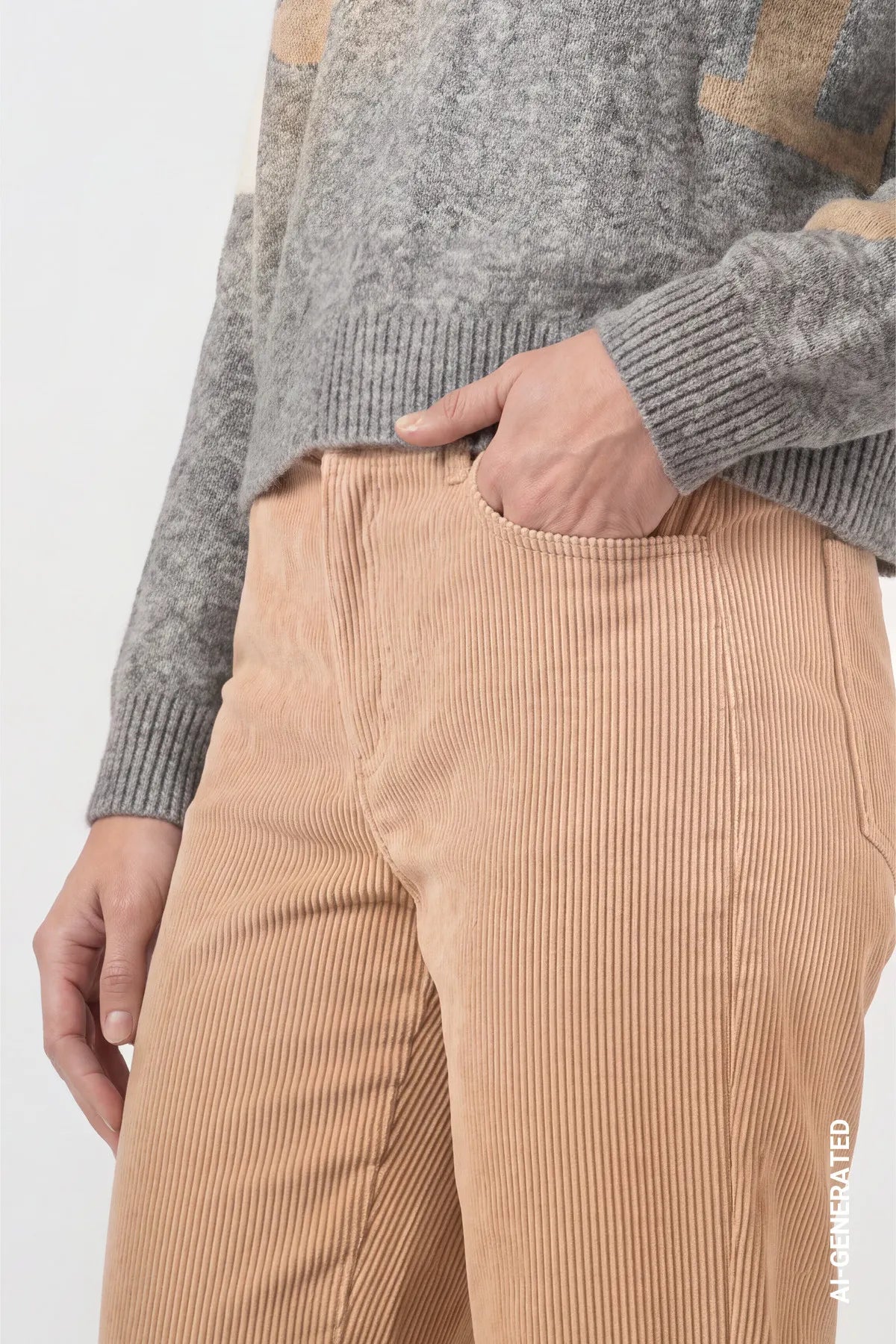 Cordhose Wide Leg