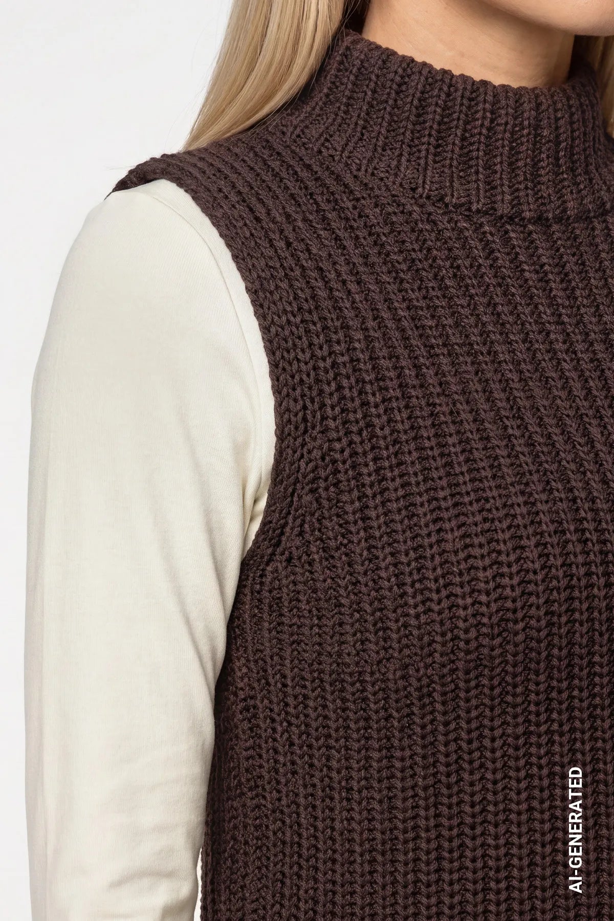 Strickpullunder mit Stehkragen