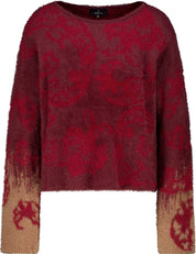 Strickpullover mit Paisley-Muster