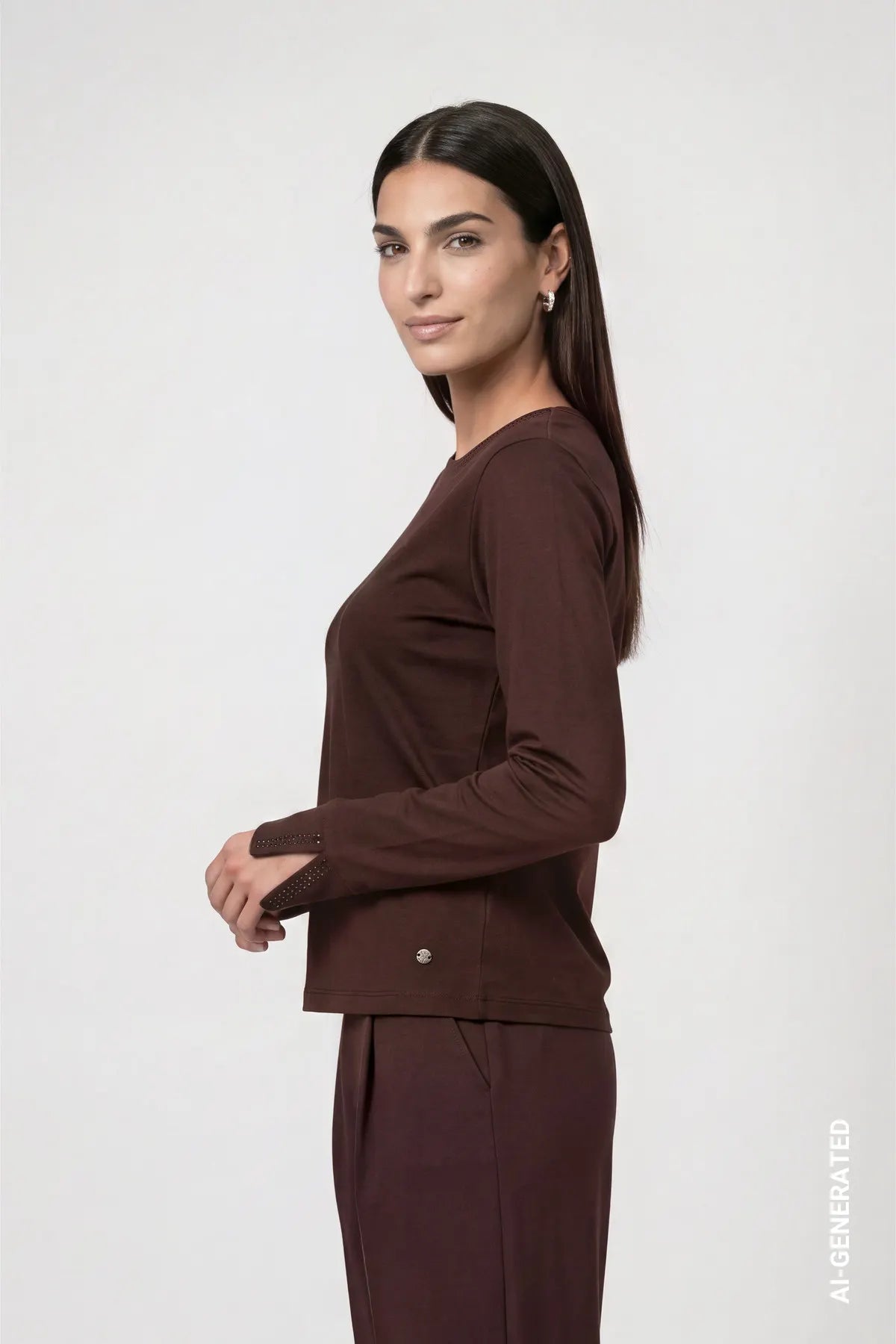 Langarmshirt aus Baumwolle