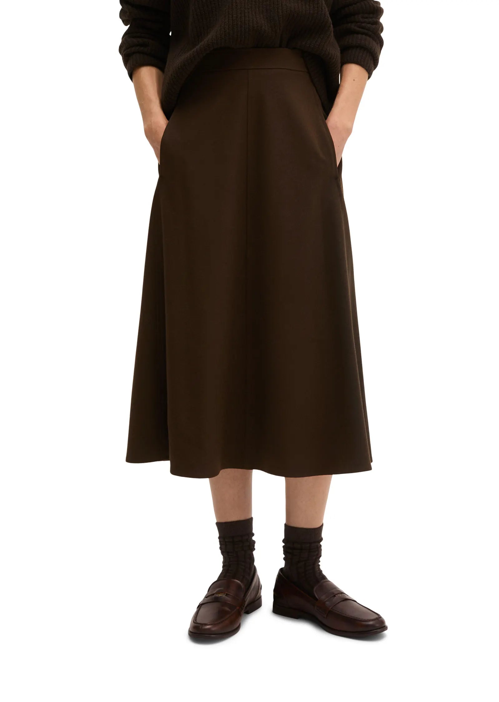 Flanellrock Midi aus Viskosemix