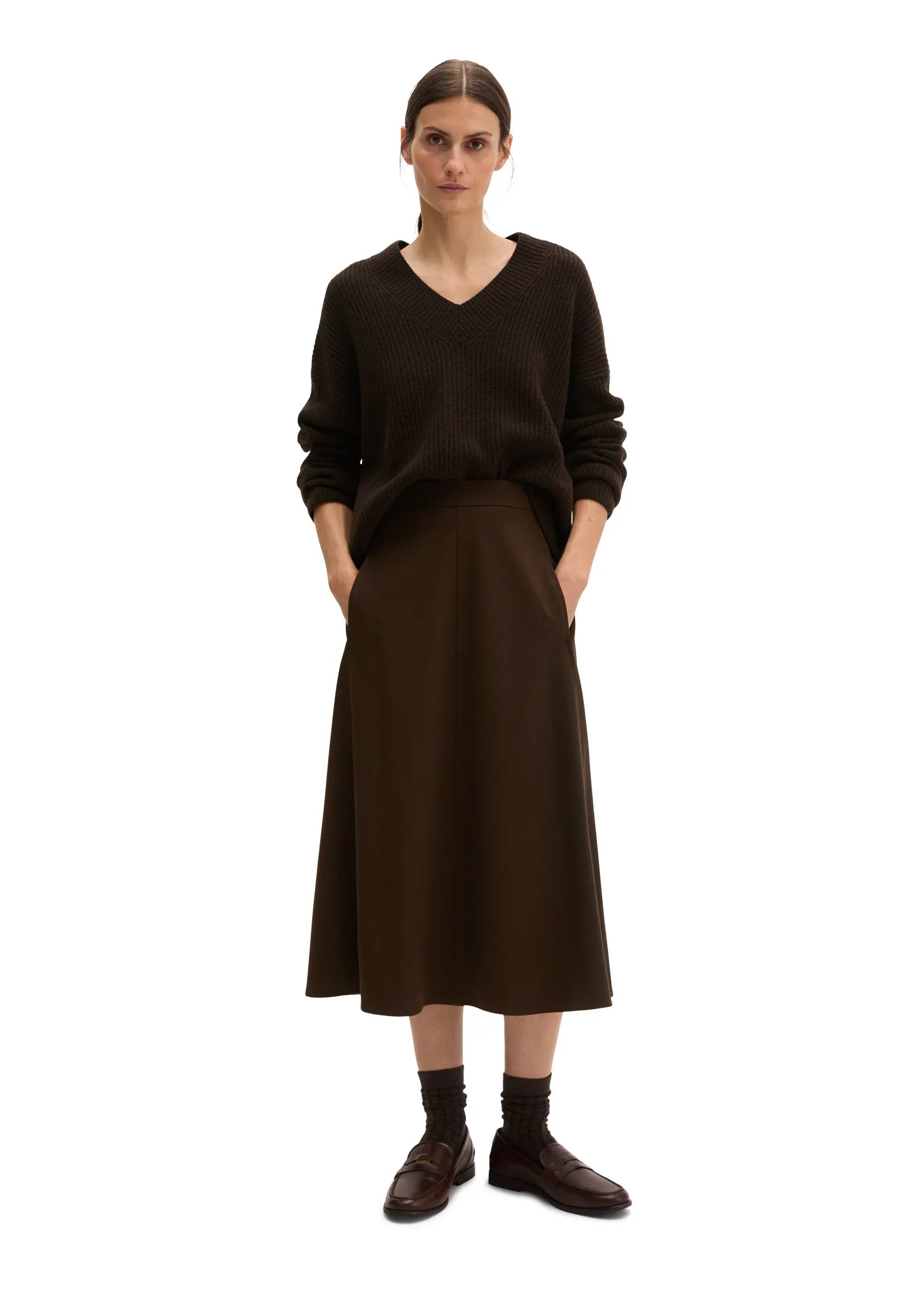 Flanellrock Midi aus Viskosemix
