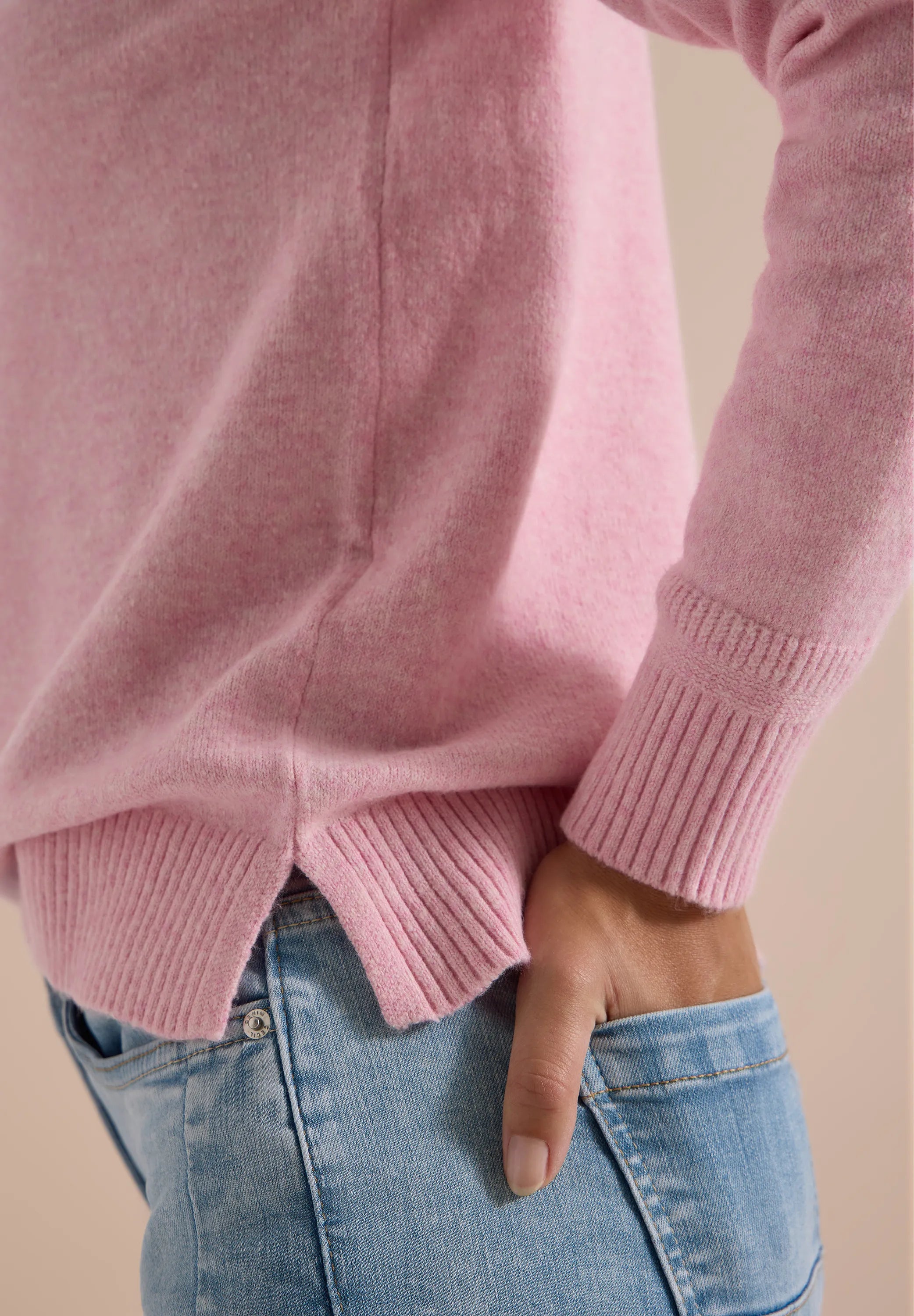 Strickpullover aus Baumwollmix