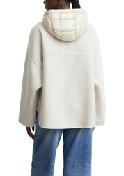 Cape-jacke mit Kapuze