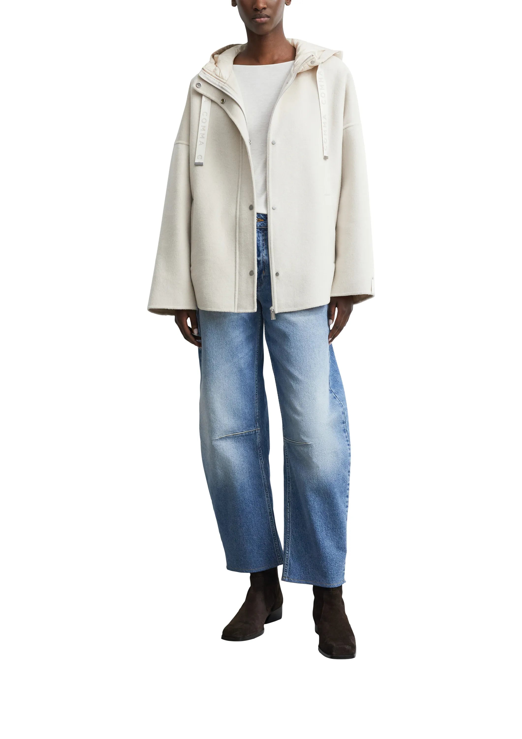 Übergangsjacke mit Kapuze