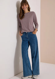 Langarmshirt gestreift