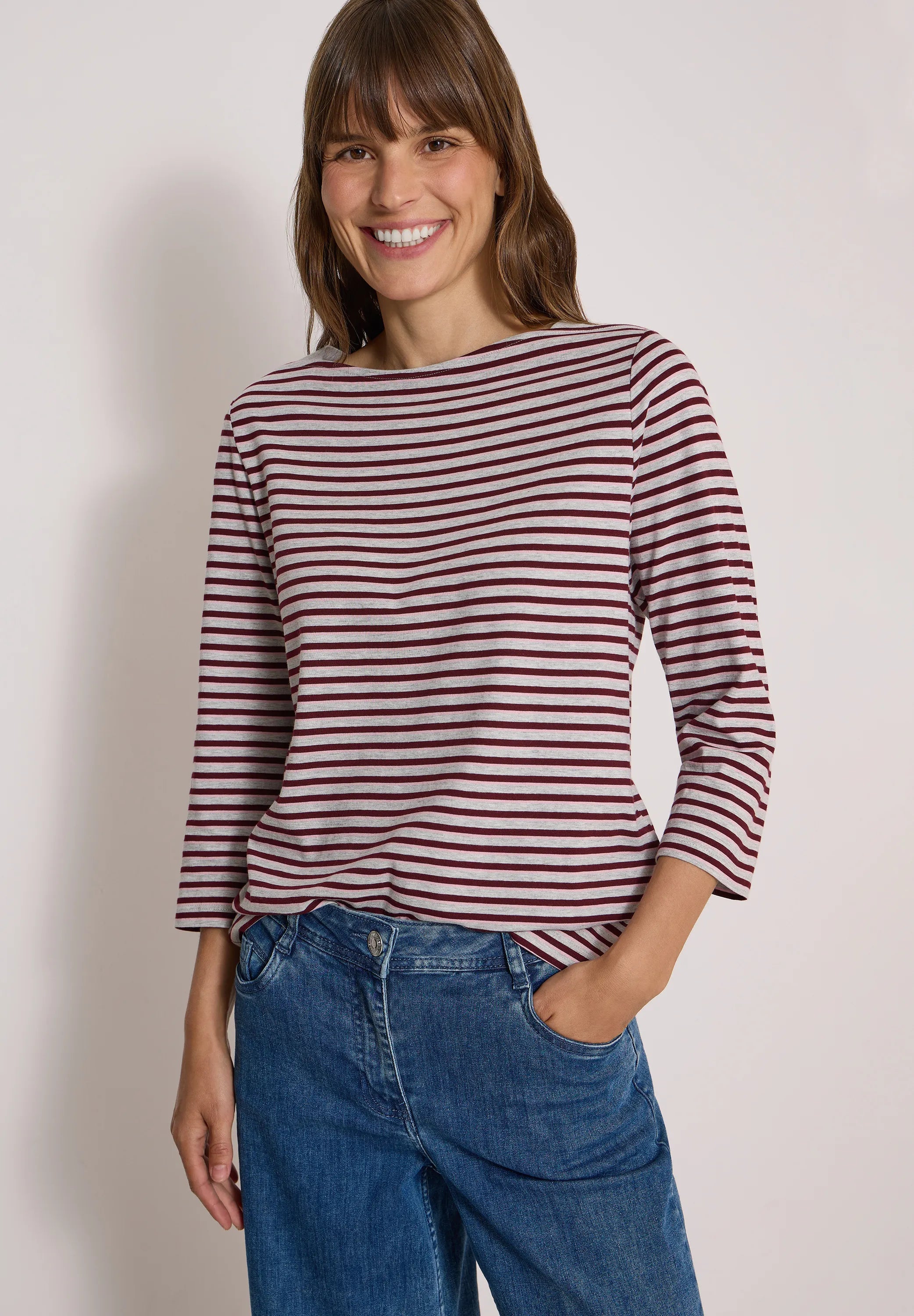 Langarmshirt gestreift