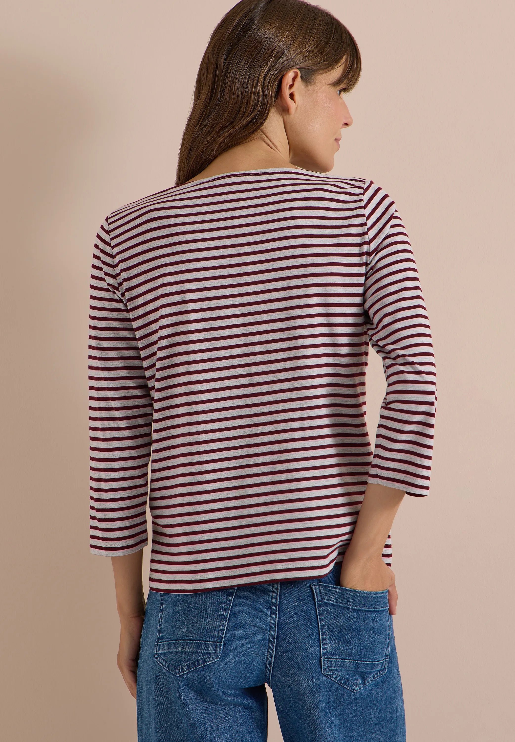 Langarmshirt gestreift