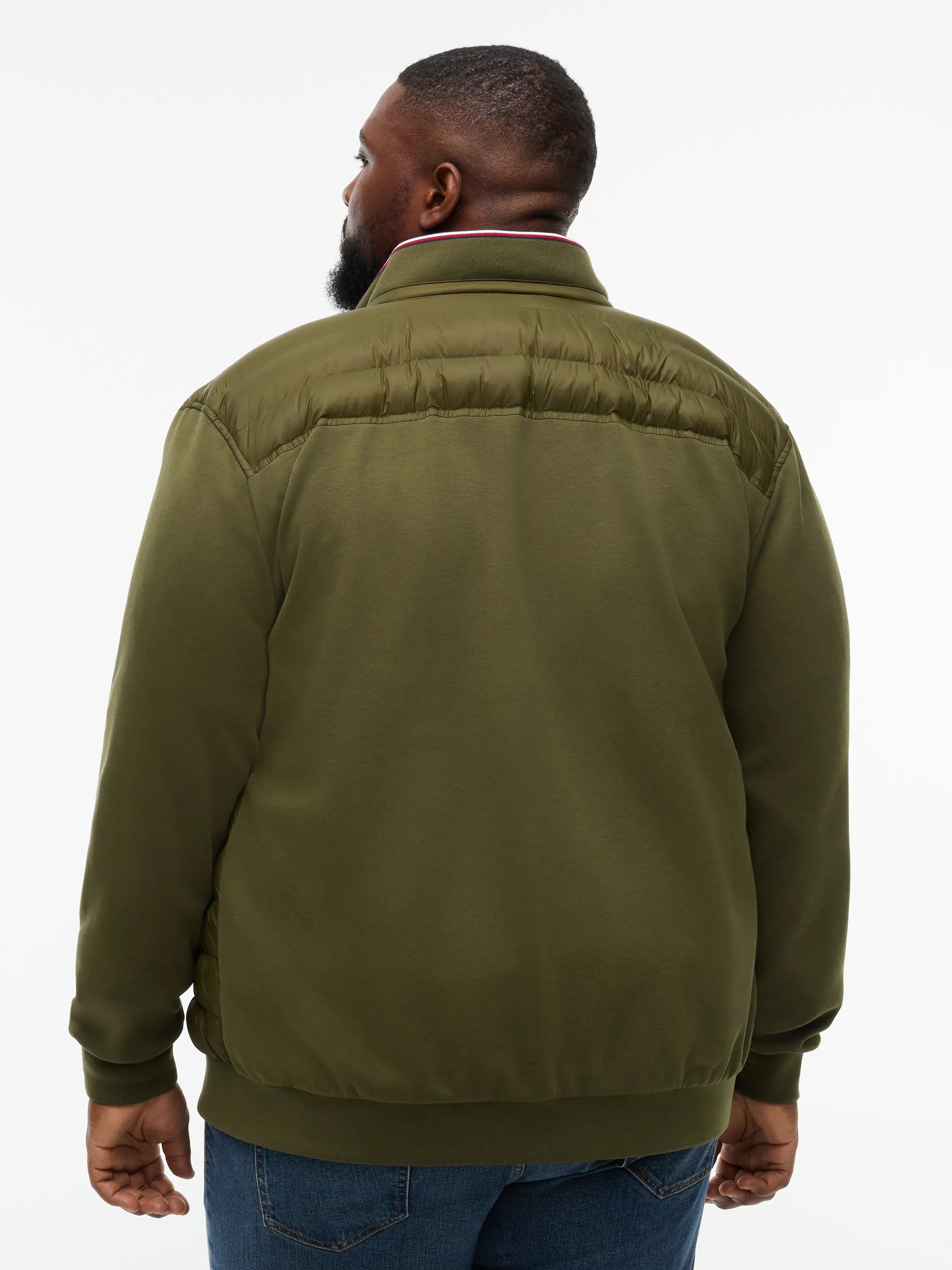 Hybrid-Steppjacke mit Stehkragen