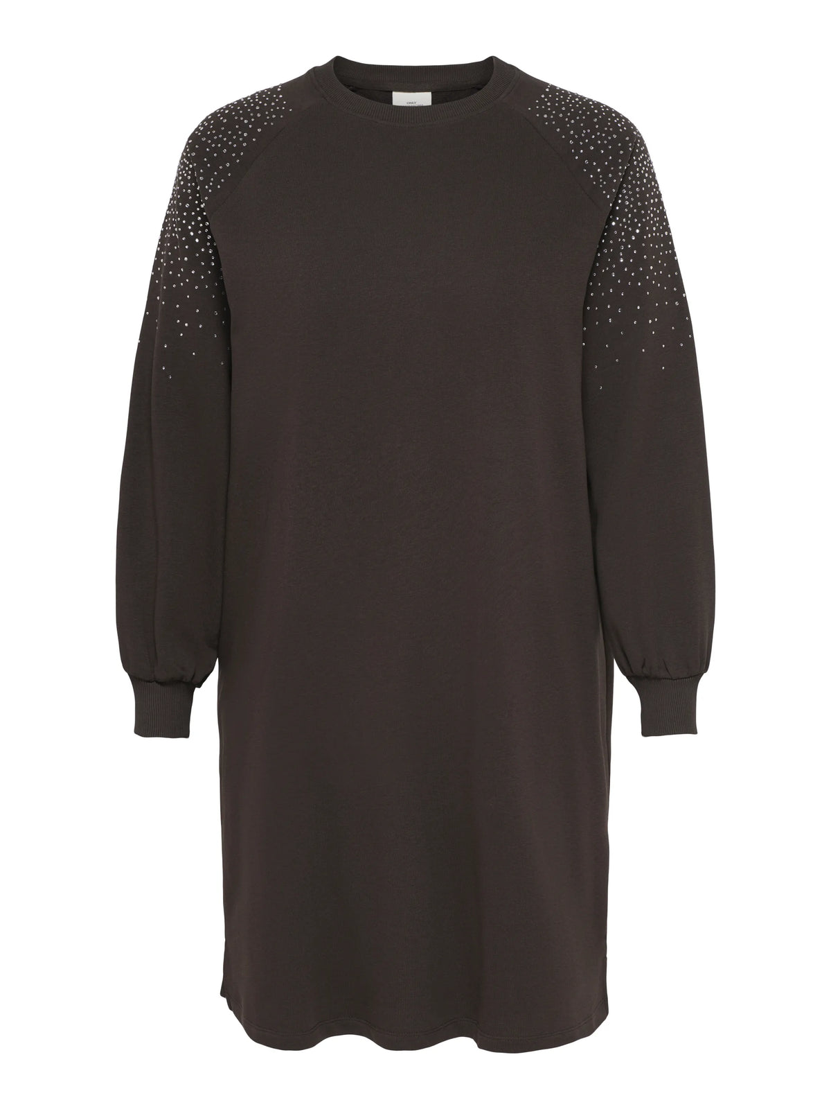 Sweatshirtkleid Midi aus Baumwollmix