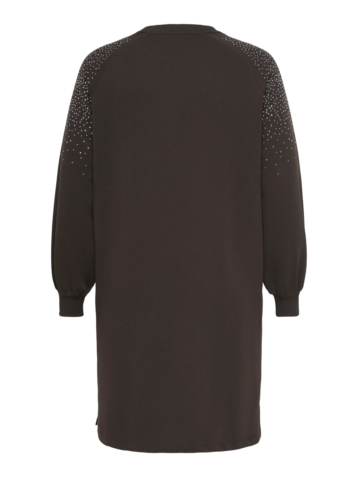 Sweatshirtkleid Midi aus Baumwollmix