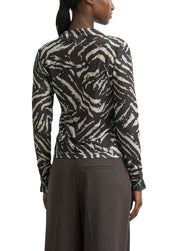 Langarmshirt gemustert
