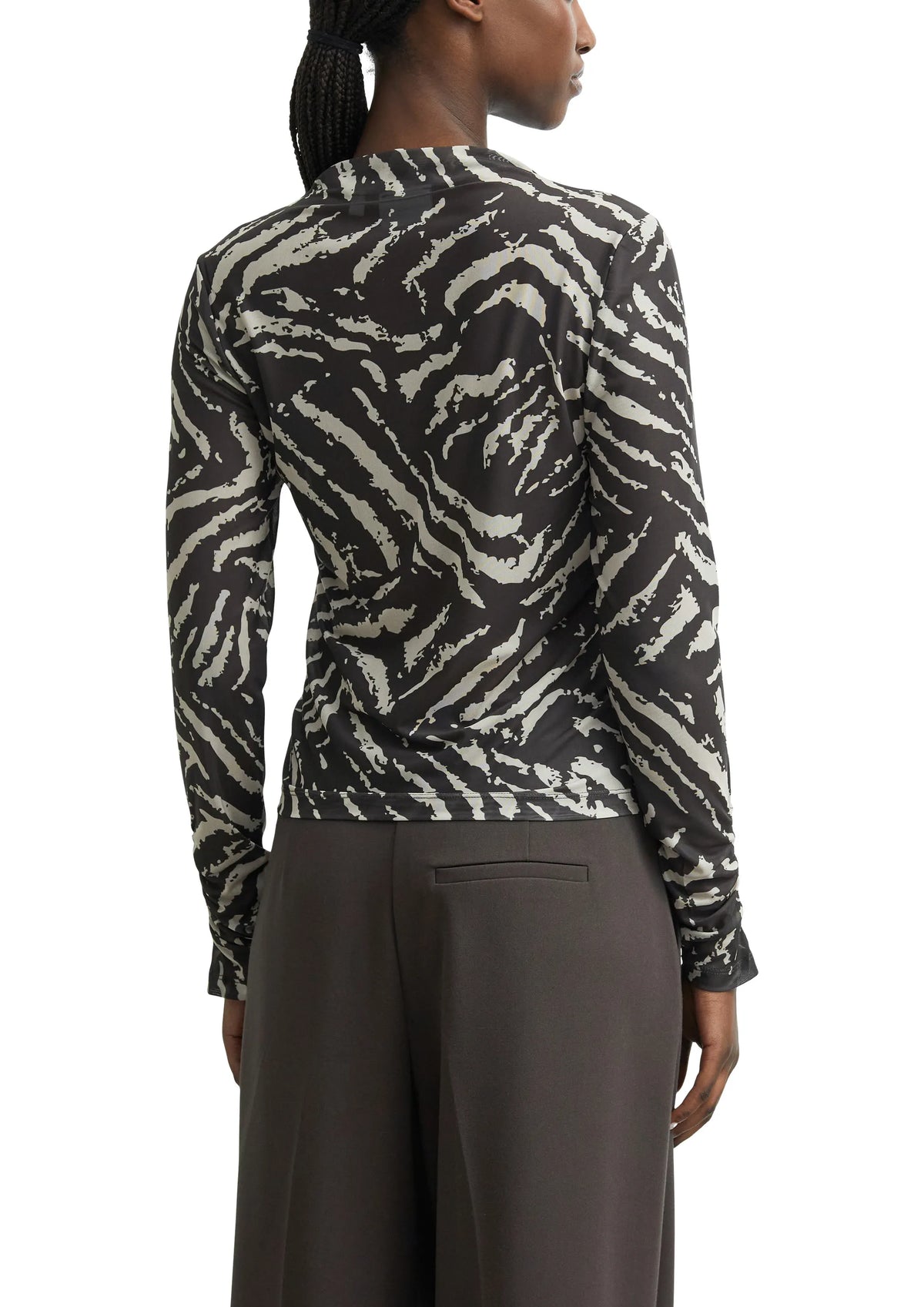 Langarmshirt gemustert
