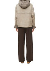Übergangsjacke mit Steppkapuze