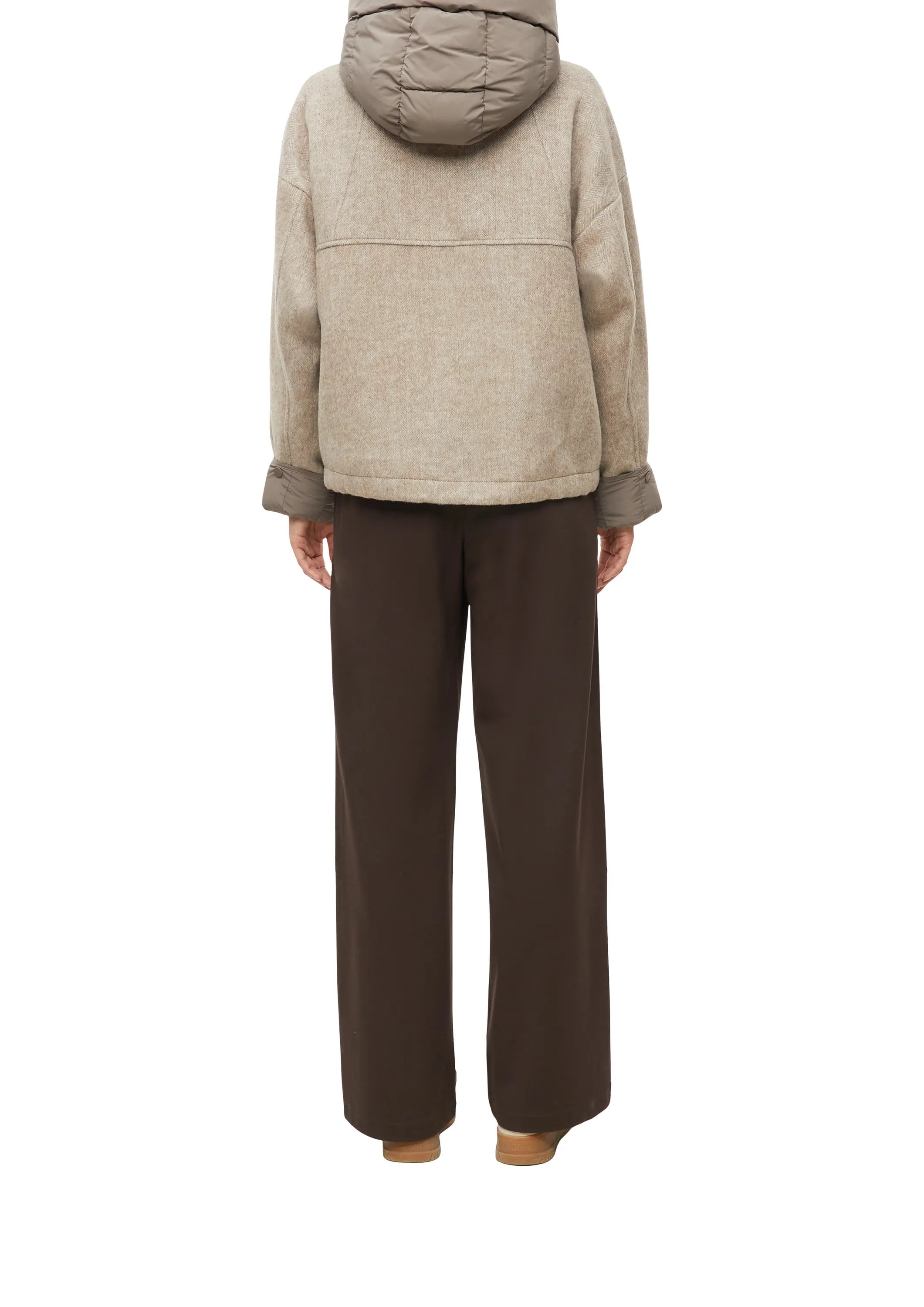 Übergangsjacke mit Steppkapuze