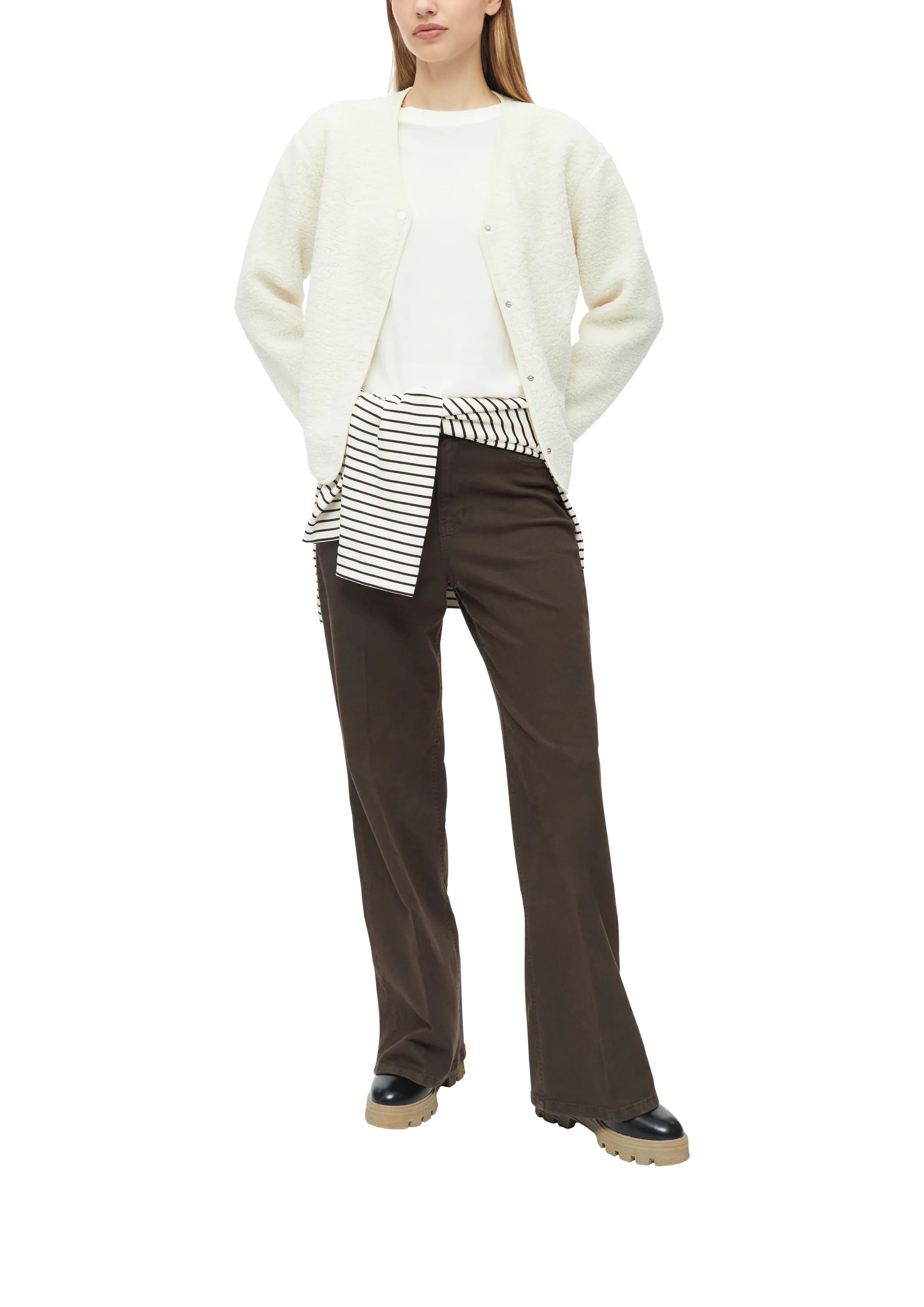 Sweatshirt Jacke mit Teddyvlies