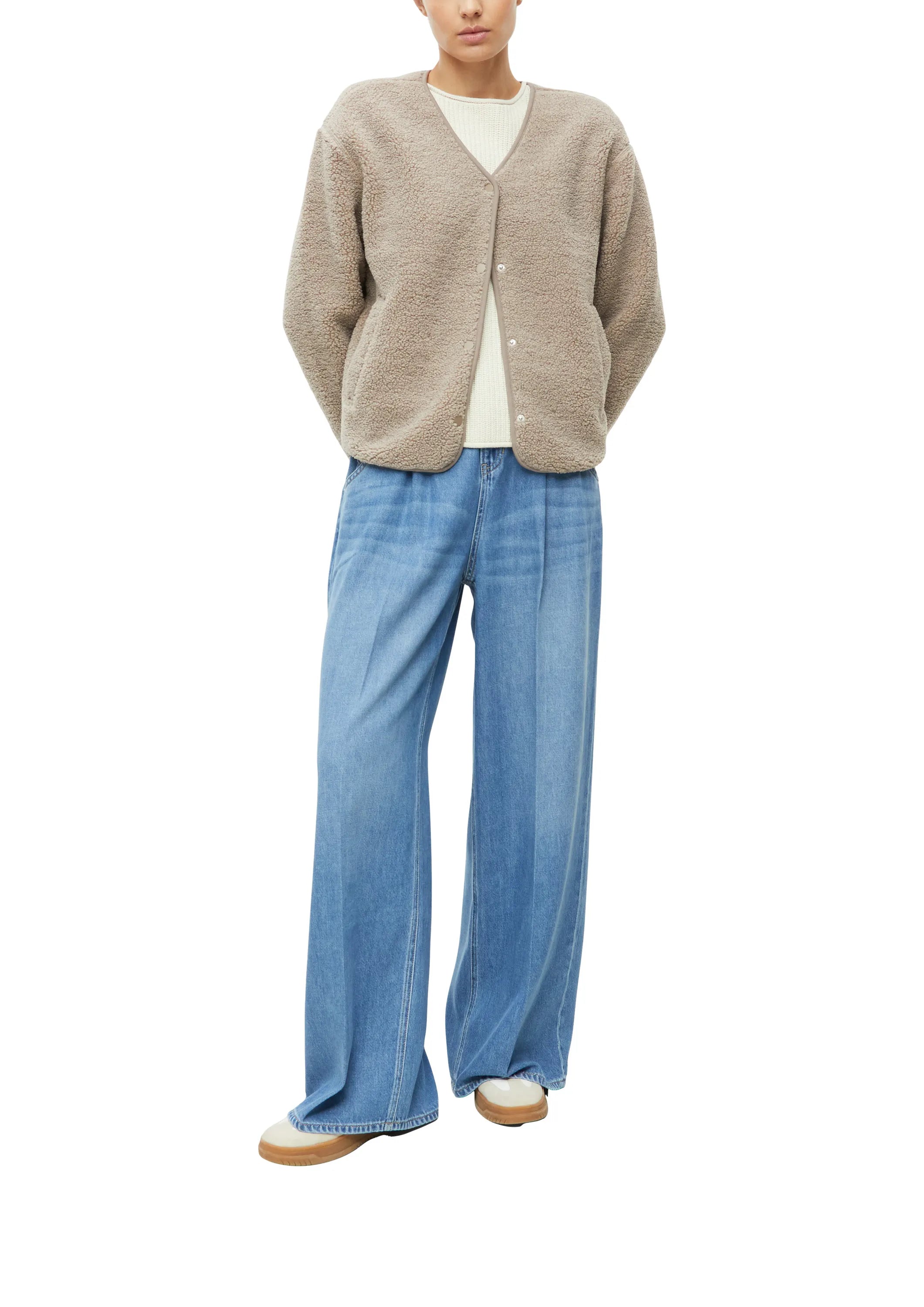Sweatshirt Jacke mit Teddyvlies