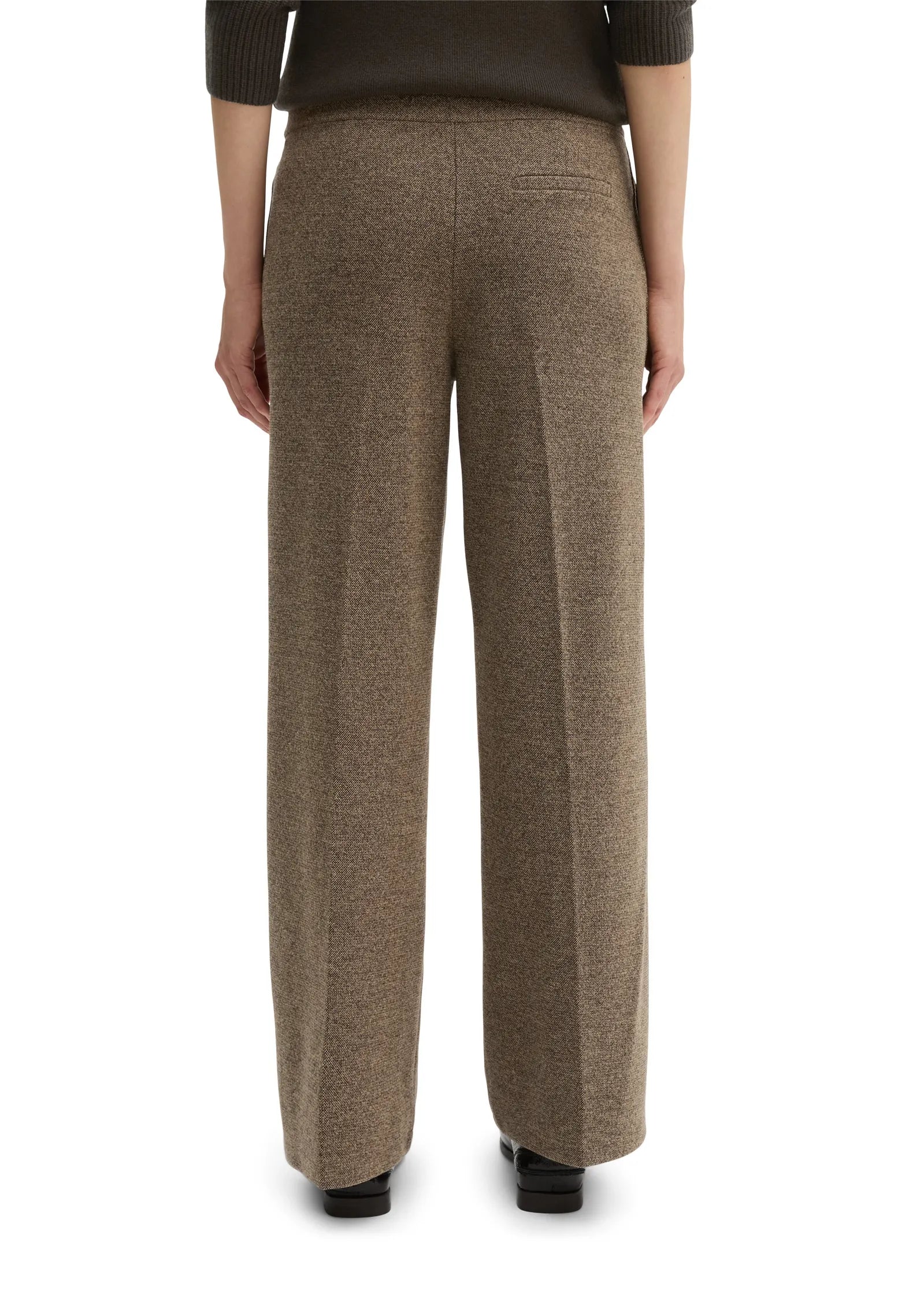 Tweed-Jerseyhose Relaxed Fit