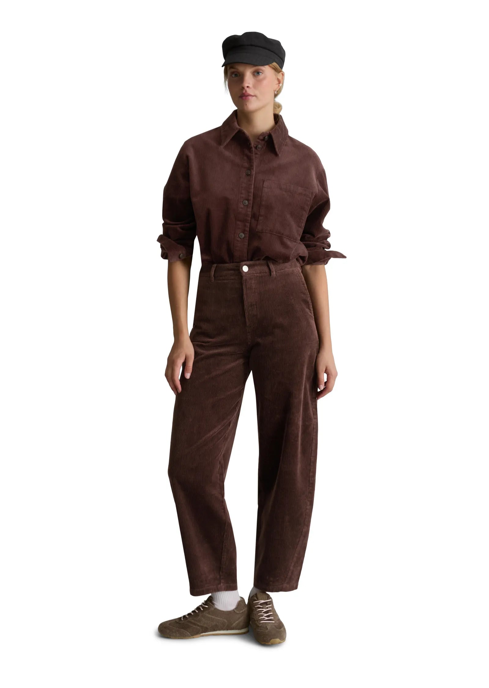 Cordbluse Relaxed-Fit