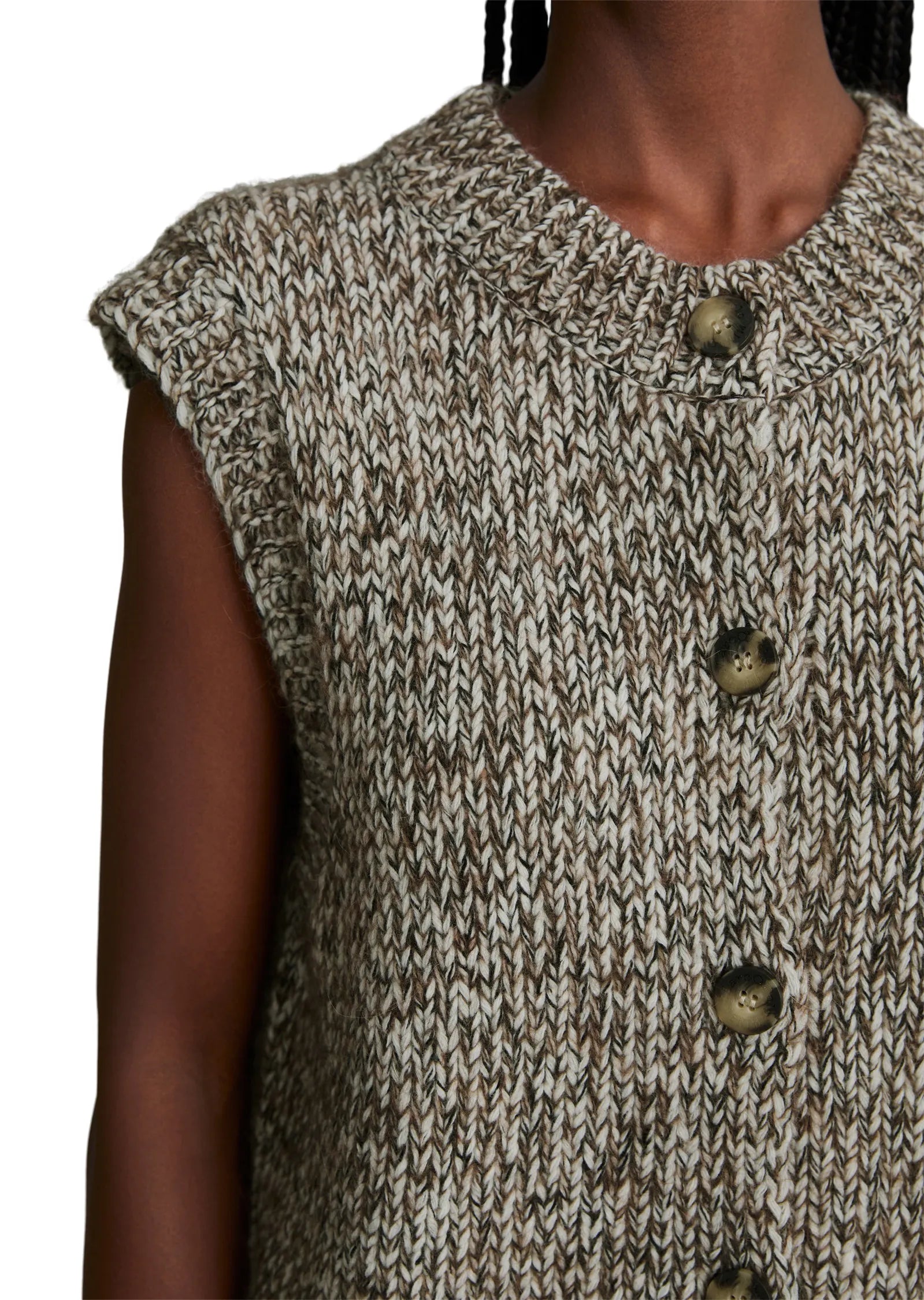 Ärmelloser Cardigan relaxed