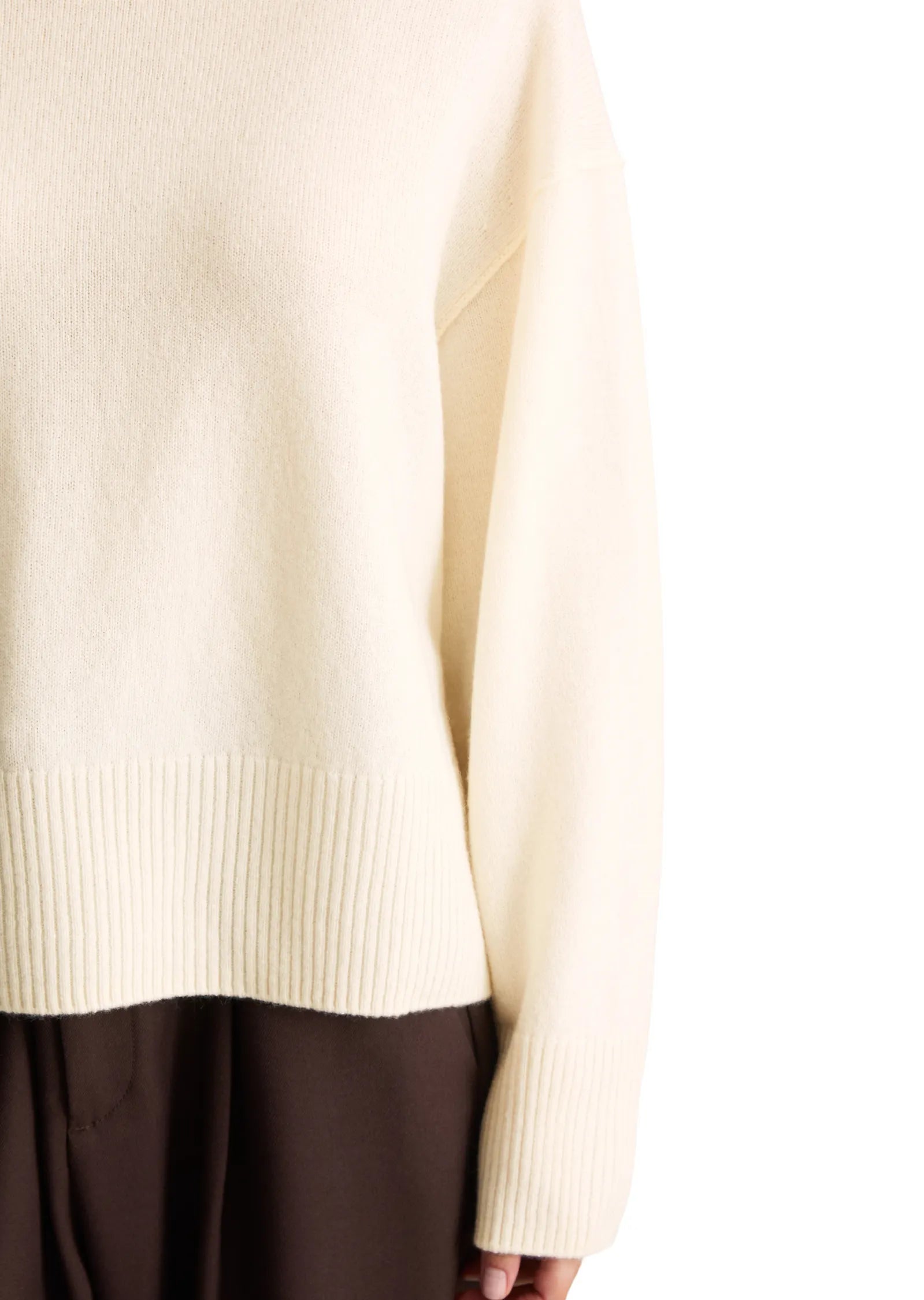 Merino-Strickpullover Oversize Fit