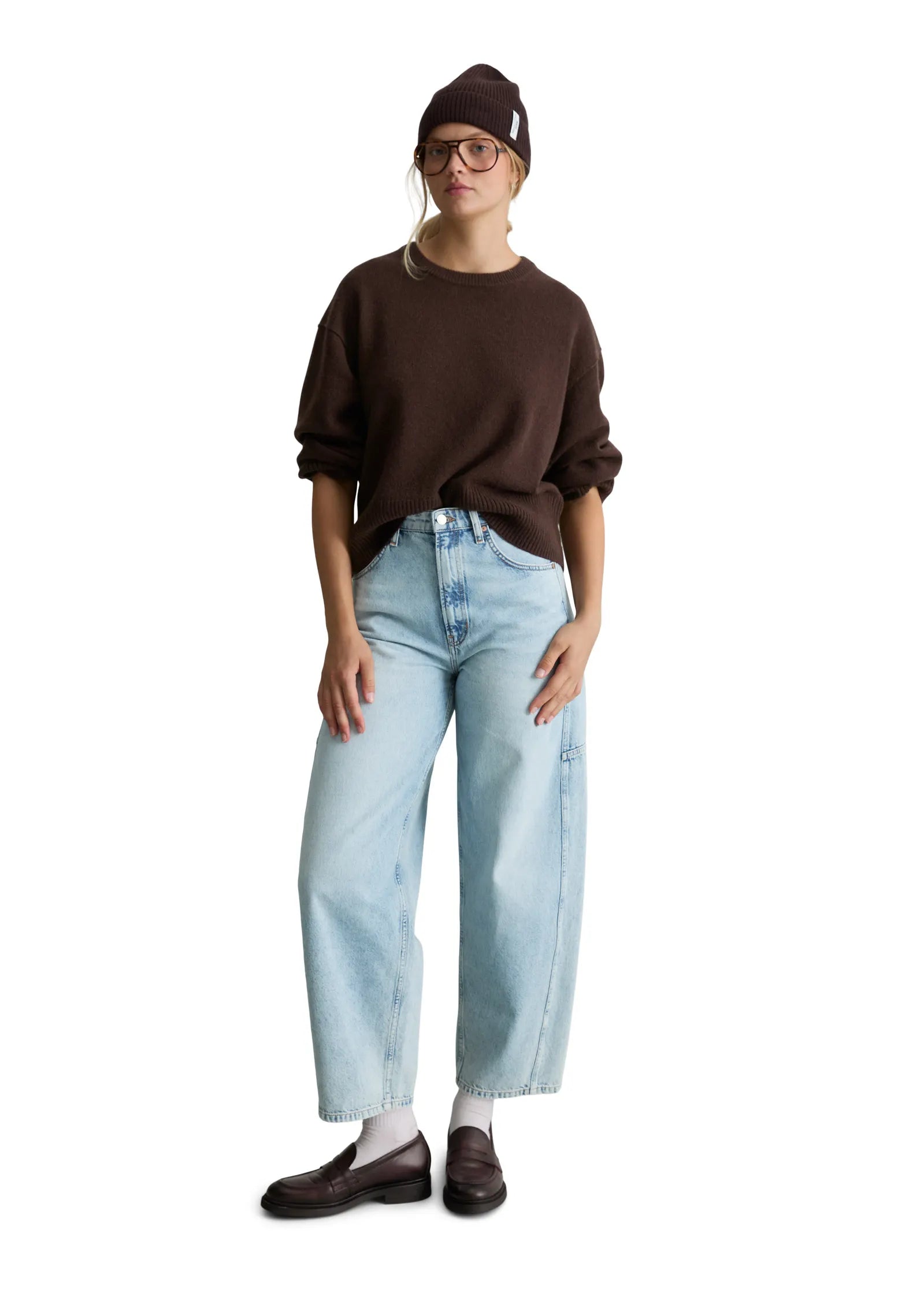 Merino-Strickpullover Oversize Fit