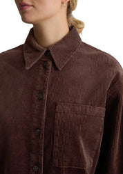 Cordbluse Relaxed-Fit