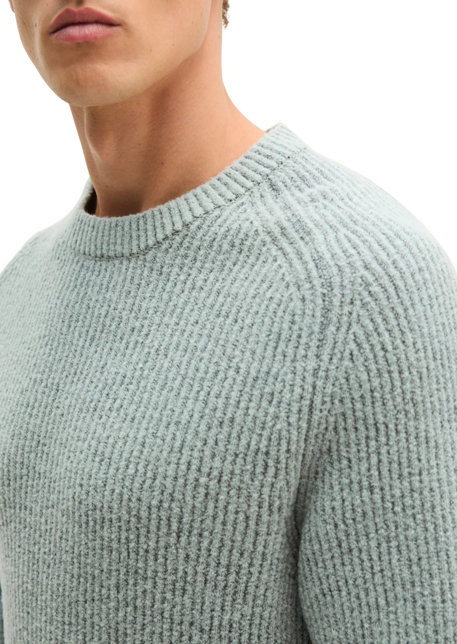 Strickpullover aus Schurwollmix