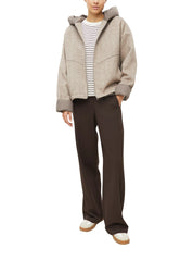 Übergangsjacke mit Steppkapuze