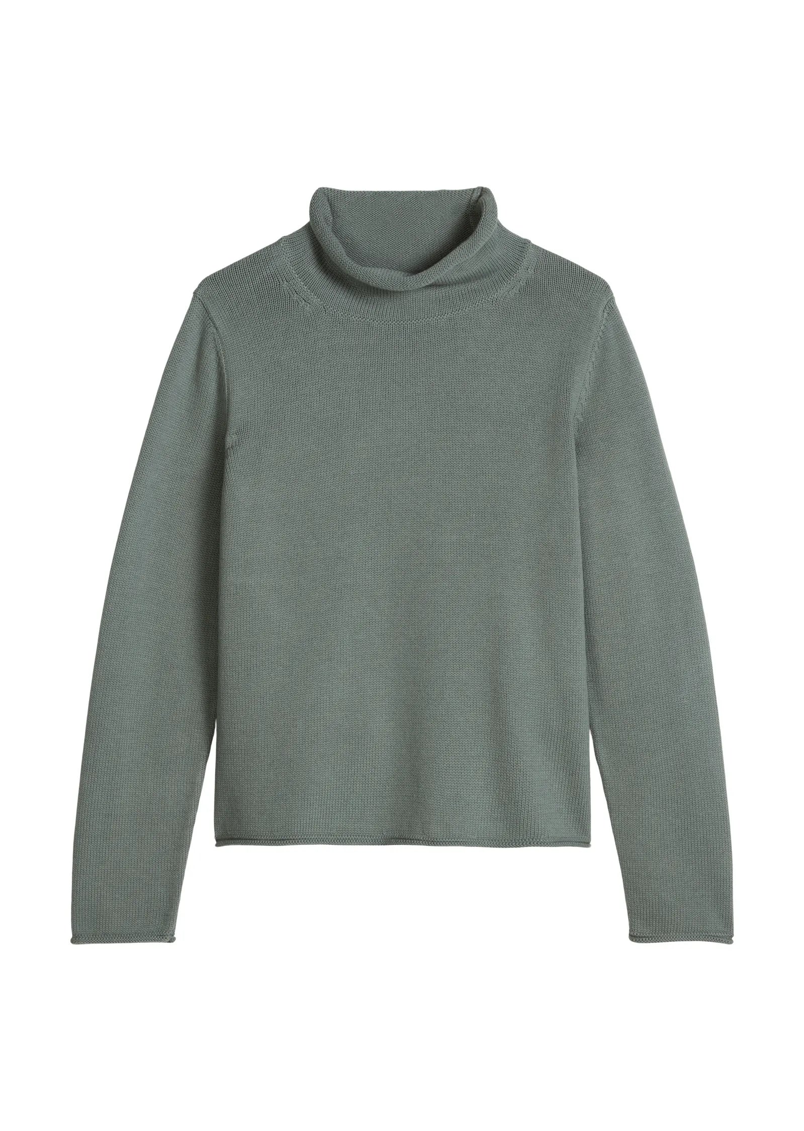 Strickpullover mit hohem Kragen