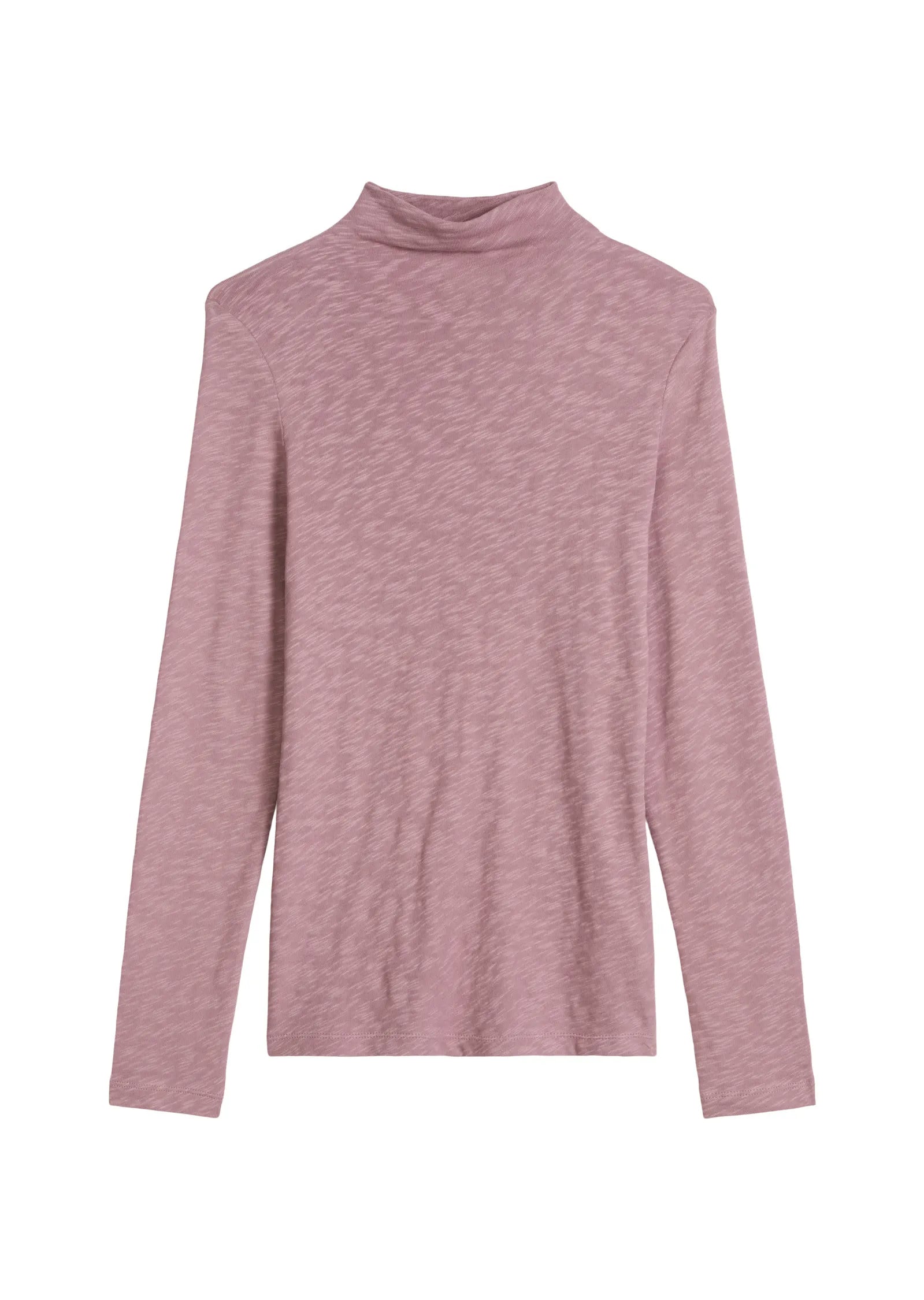 Langarmshirt mit hohem Kragen