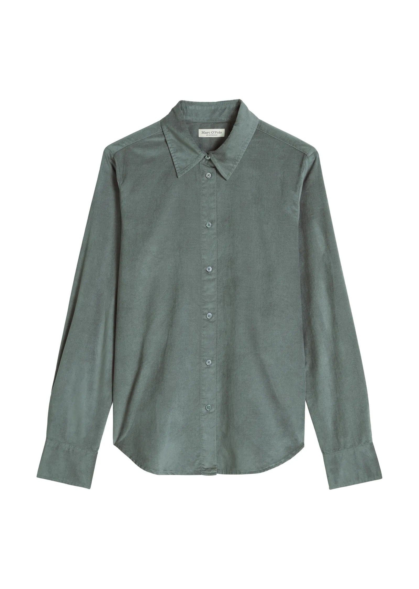 Samtbluse Slim Fit