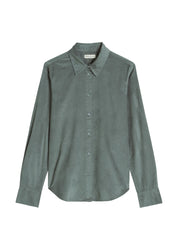Samtbluse Slim Fit