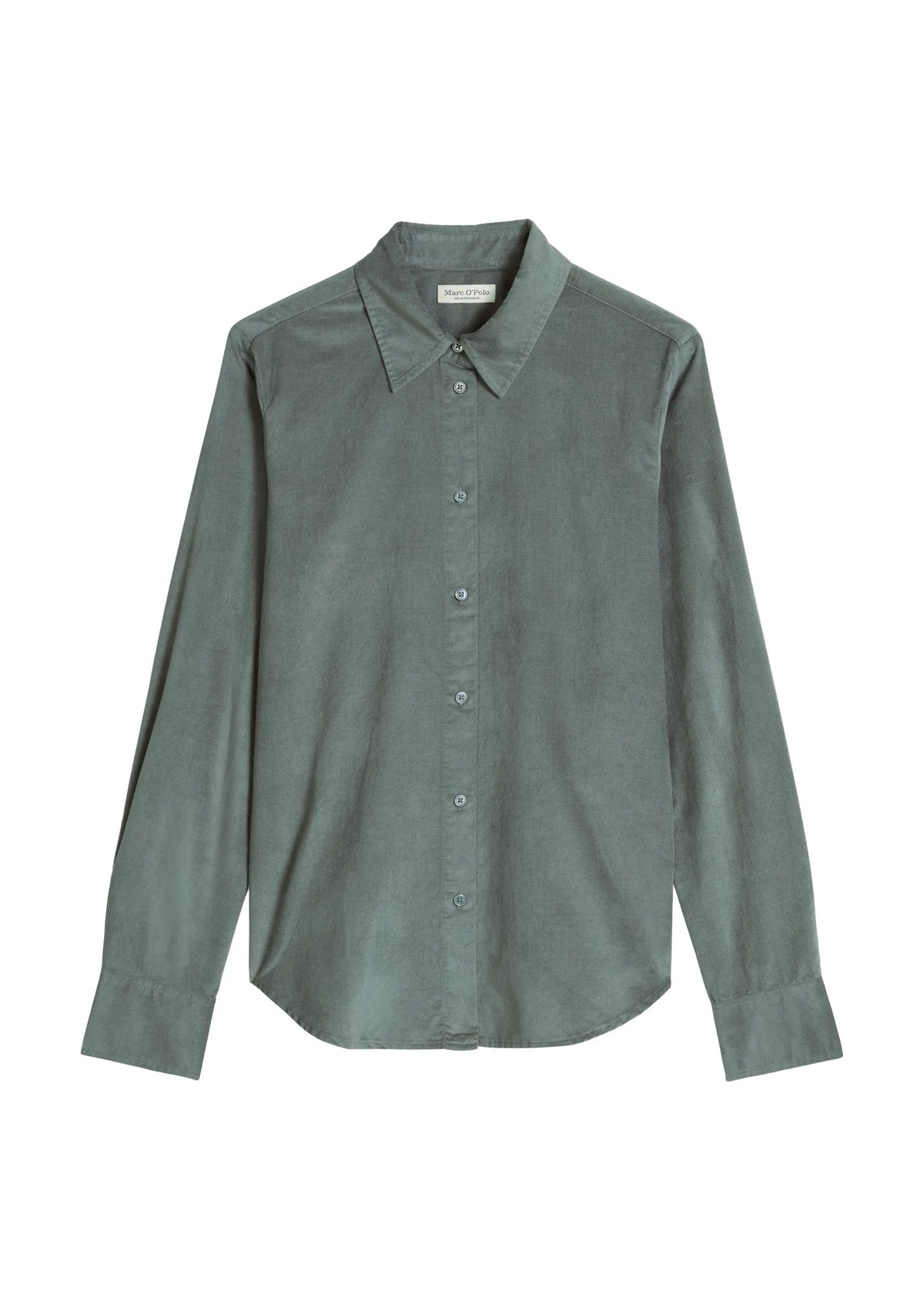 Samtbluse Slim Fit