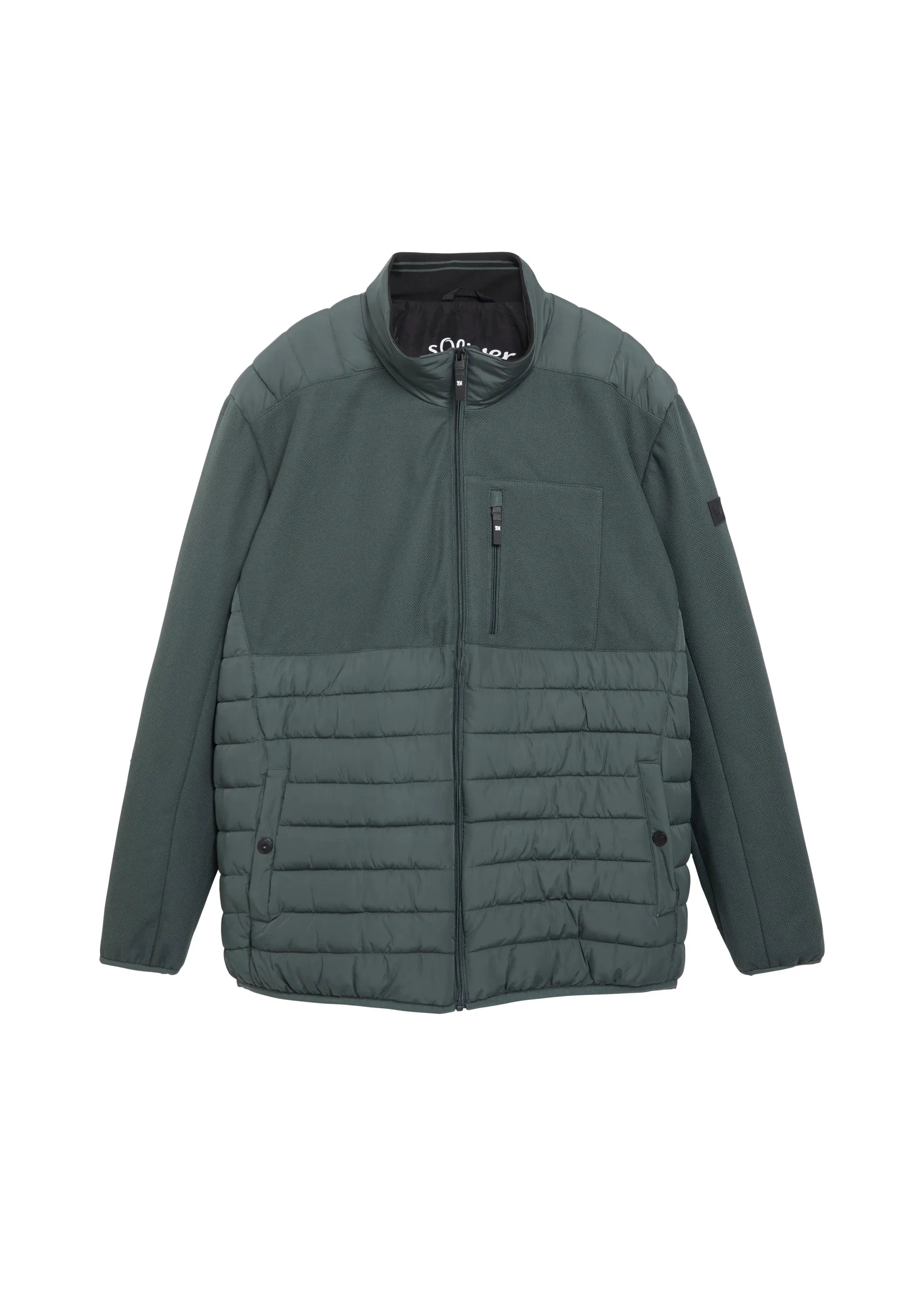 Hybrid-Jacke mit Stehkragen
