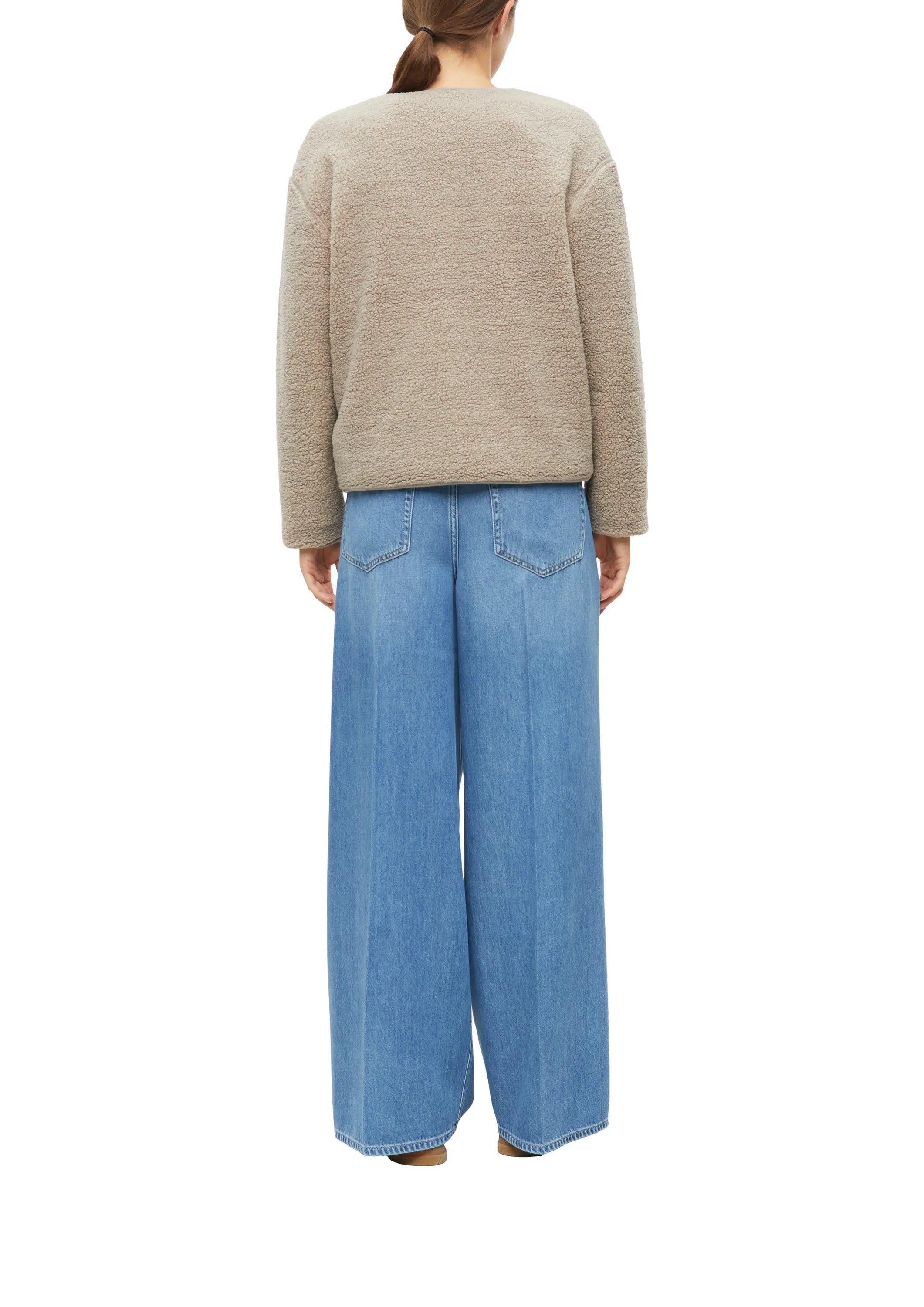 Sweatshirt Jacke mit Teddyvlies