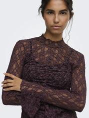 Bluse aus Spitze