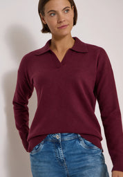 Strickpullover aus Baumwollmix