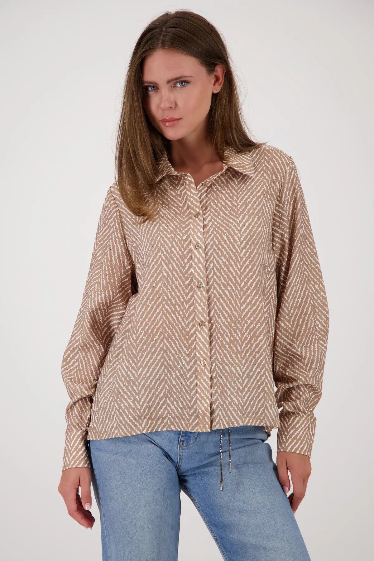 Bluse mit Strass-Steinen