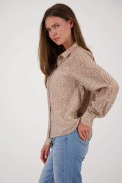 Bluse mit Strass-Steinen