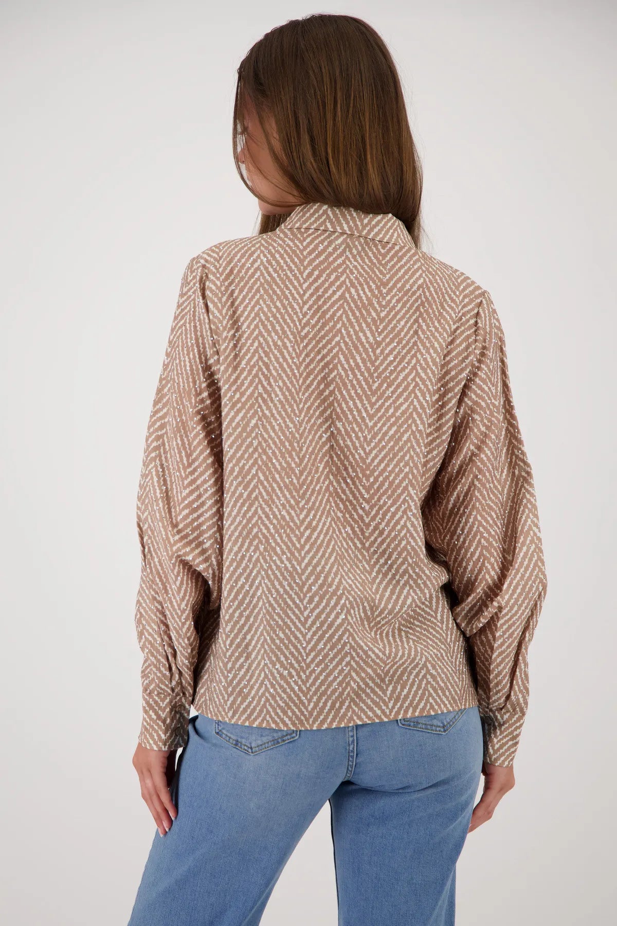 Bluse mit Strass-Steinen