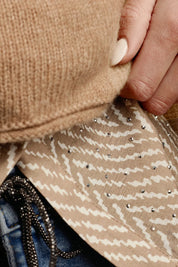 Bluse mit Strass-Steinen