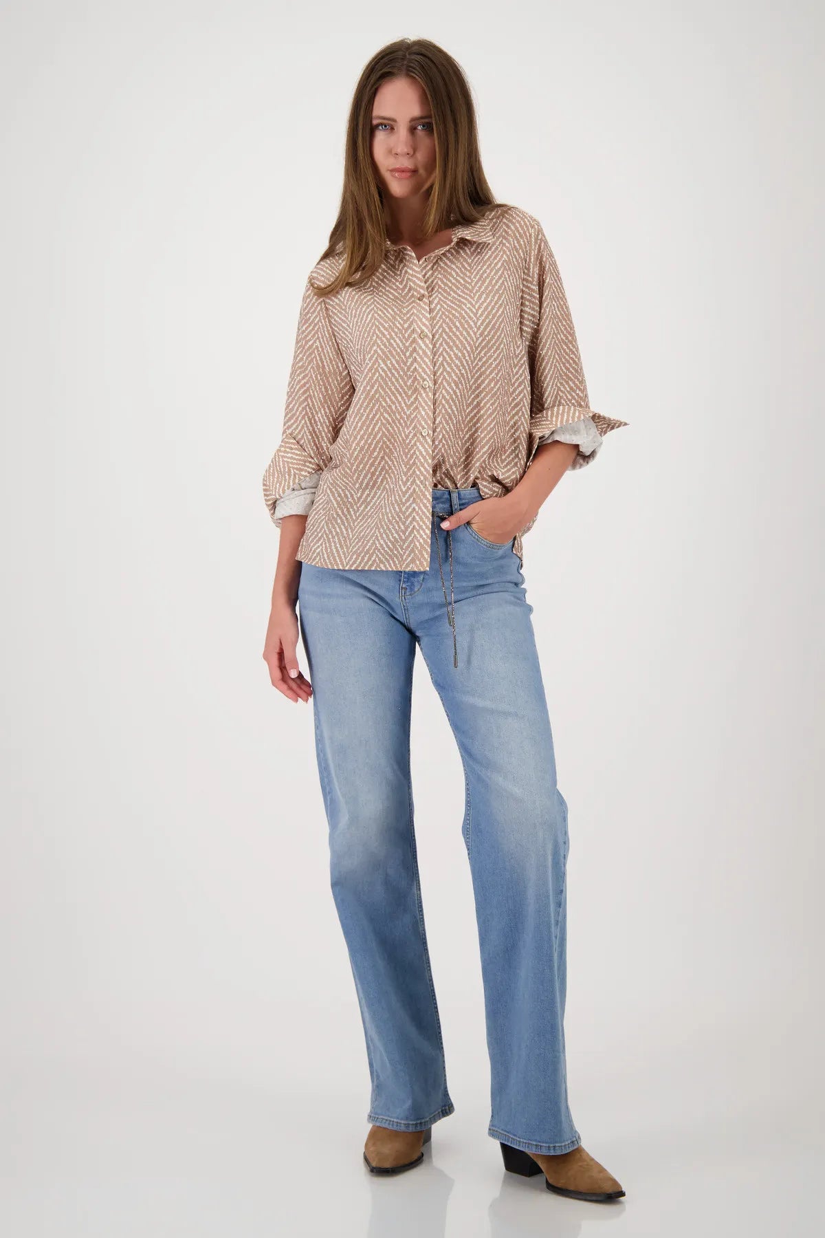 Bluse mit Strass-Steinen