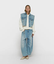 Jeansweste cropped