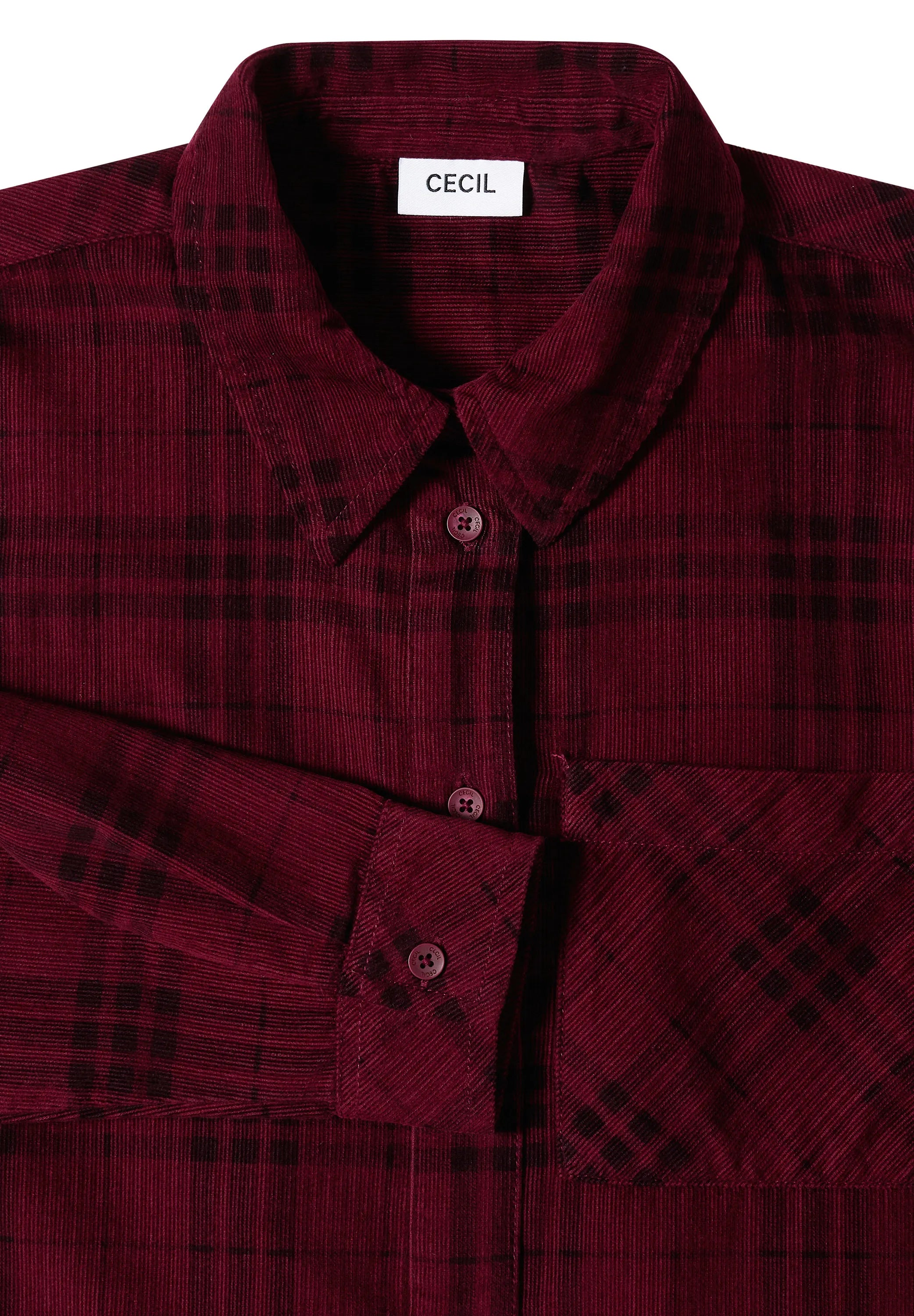 Hemdbluse kariert aus Baumwolle