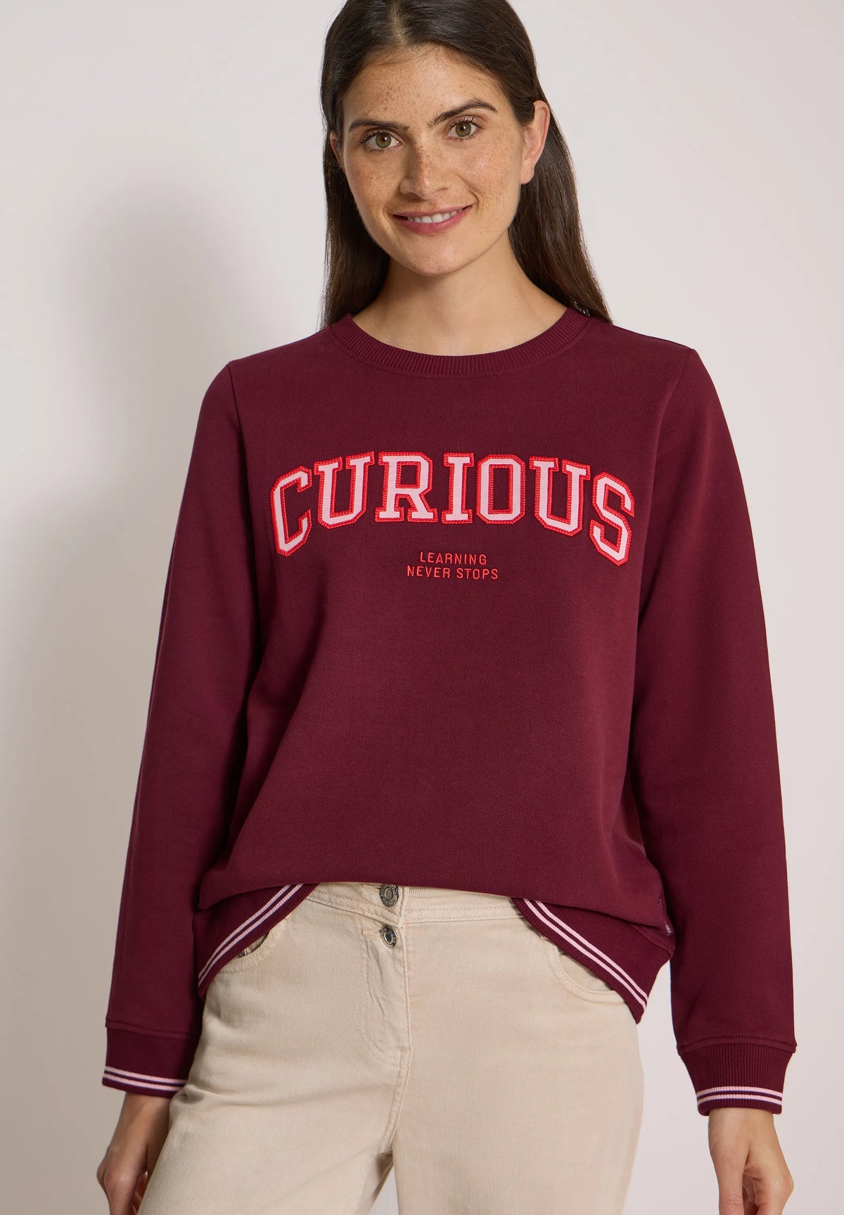 Sweatshirt mit Stickerei